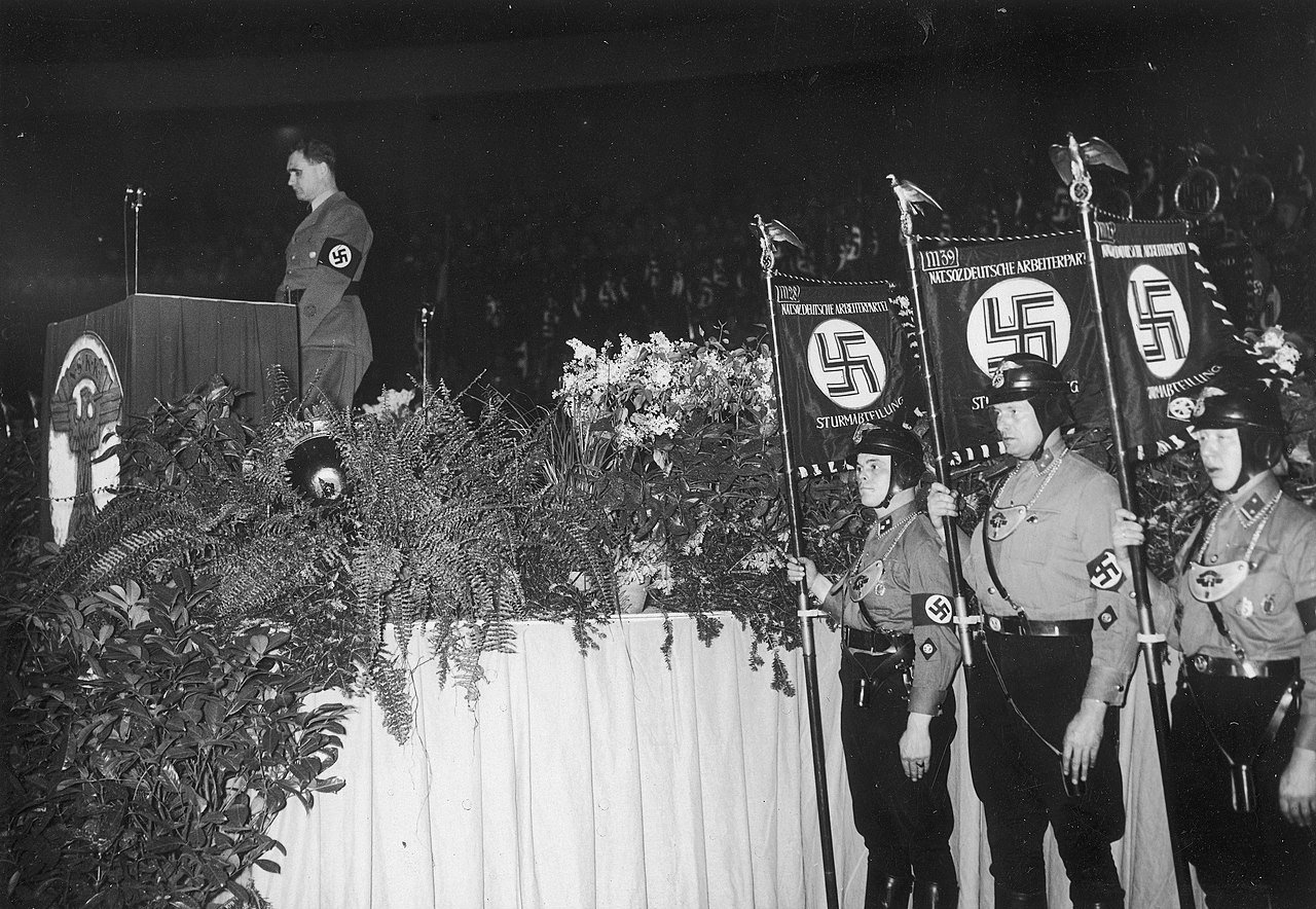 Rudolf Hess speaks at the General rally of the National Socialist Motor Corps (1936) - Wydawnictwo Prasowe Kraków-Warszawa