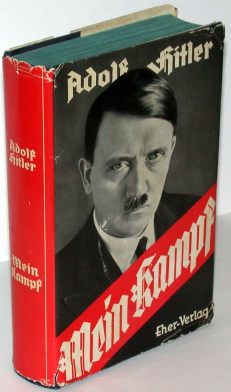 Hitler's political manifesto, Mein Kampf, first published in 1925 - Public Domain