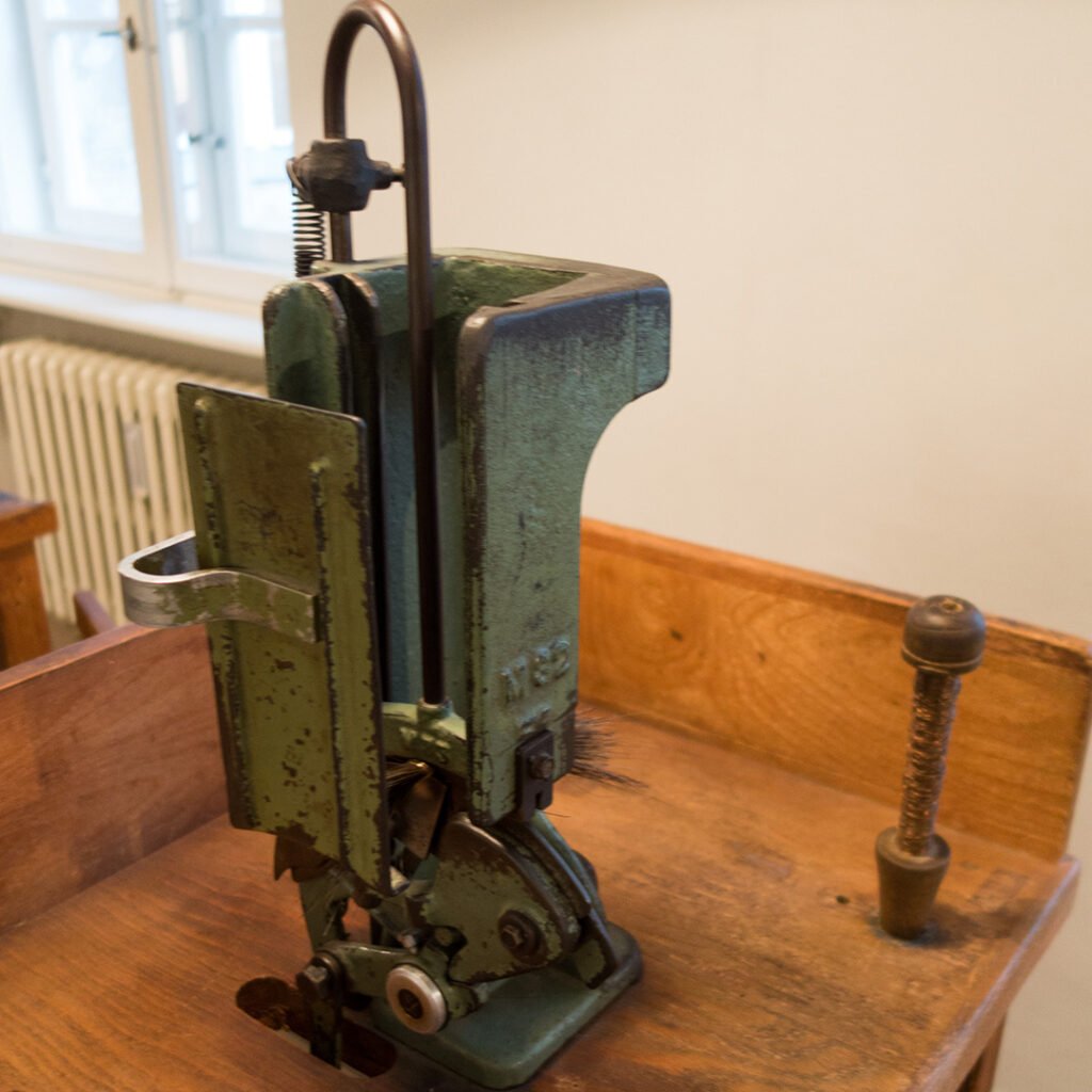 Brushmaking machines on display in the Otto Weidt Museum - Thomas Quine