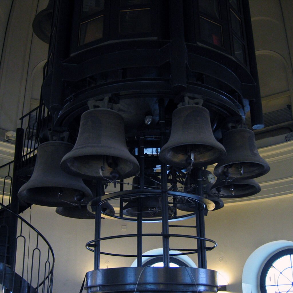 The bells inside the Französisches Dom on Gendarmenmarkt